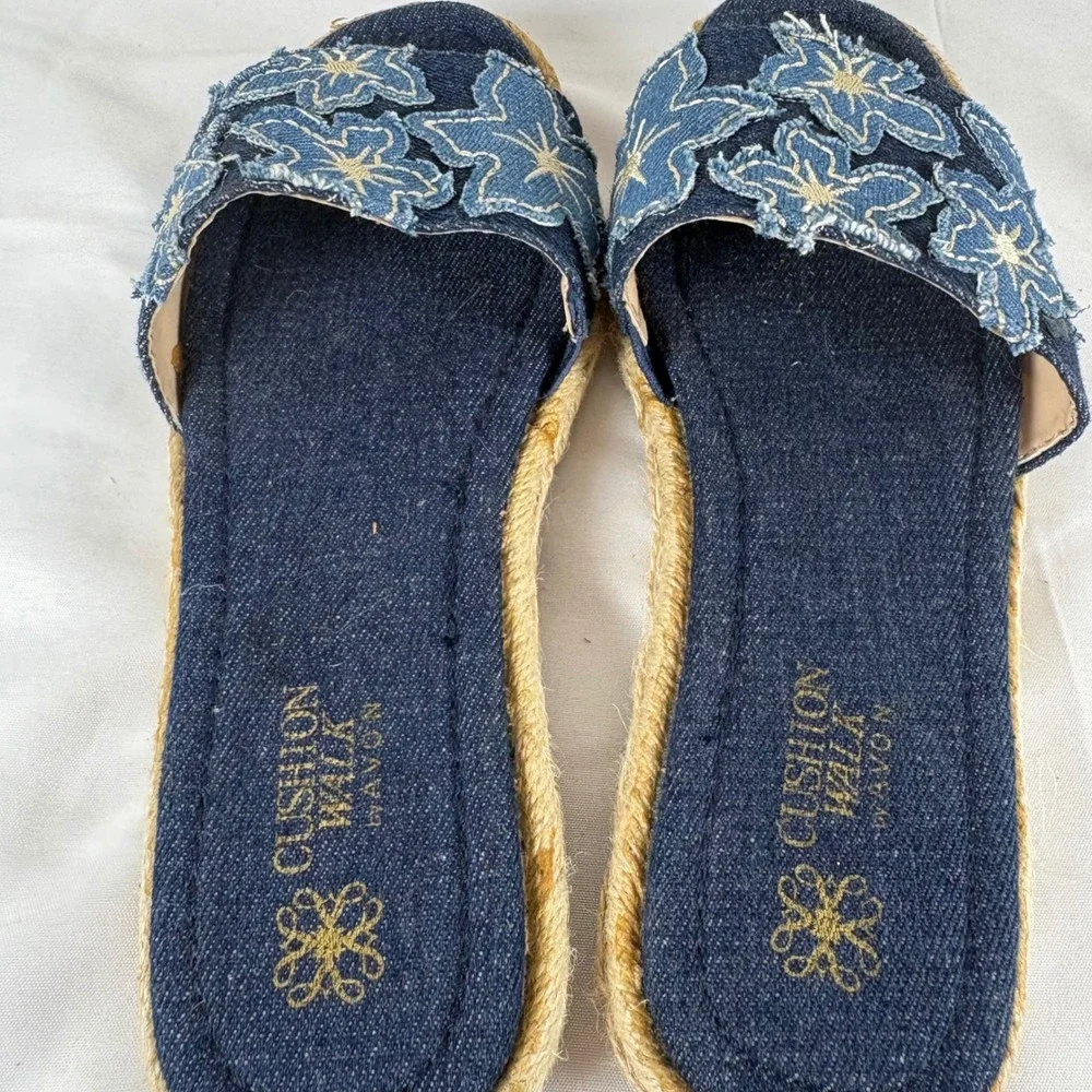 Cushion Walk by Avon denim floral